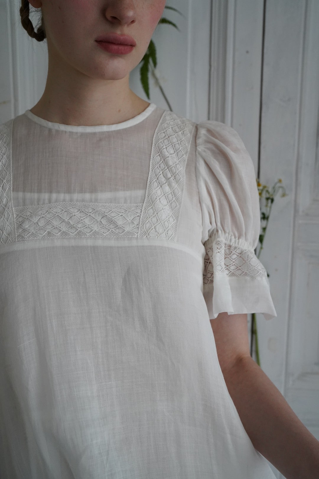 Unlogical Poem Bohemian style lace-insert long dress