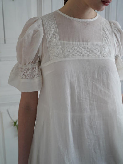 Unlogical Poem Bohemian style lace-insert long dress