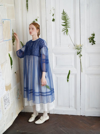 Unlogical Poem Versatile Mesh Layered Overlay Dress (Multi Color)