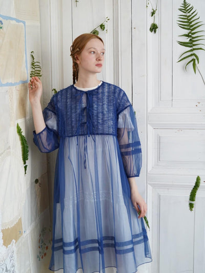 Unlogical Poem Versatile Mesh Layered Overlay Dress (Multi Color)