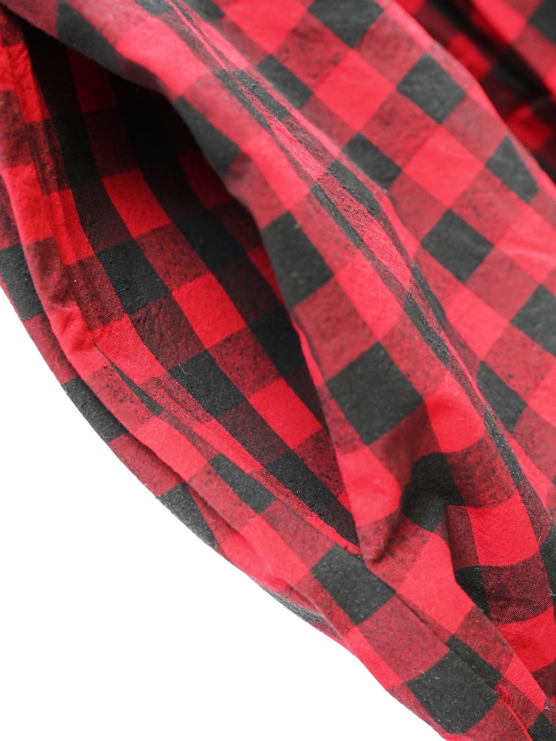 Unlogical Poem Handmade Yoyo Flower Bow Short Gingham Bud Dress