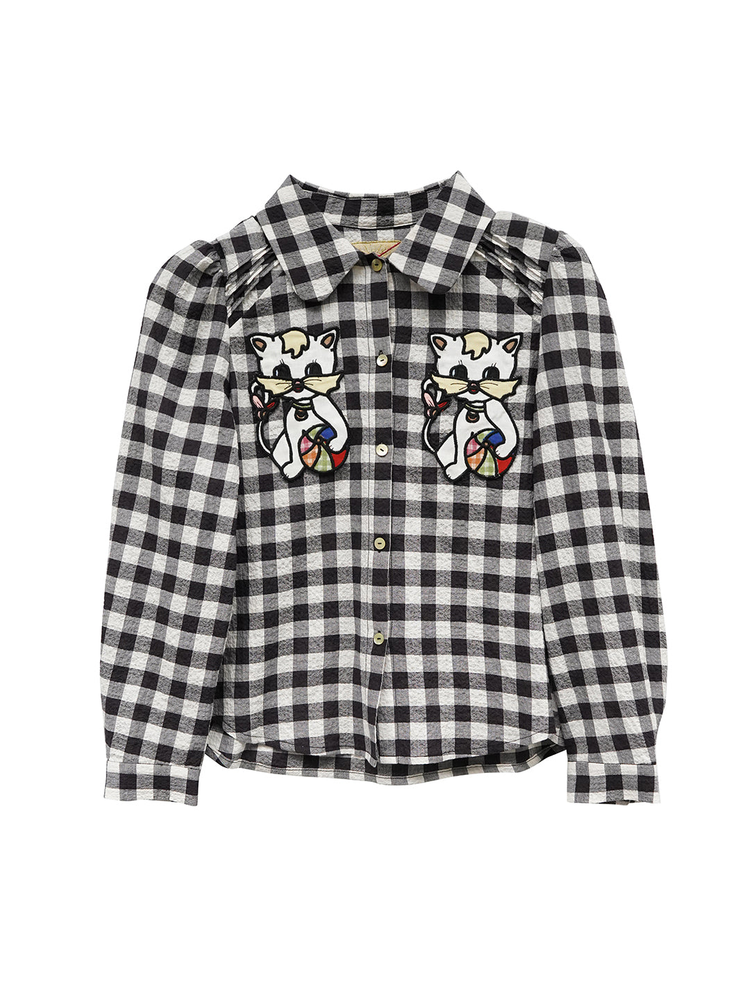 Unlogical Poem Black and White Gingham Cotton Shirt