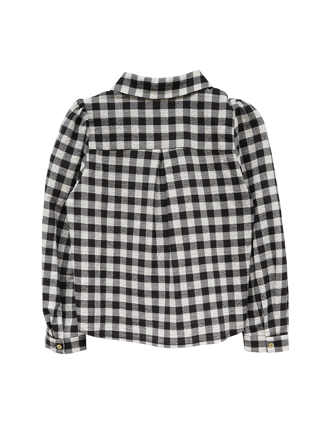 Unlogical Poem Black and White Gingham Cotton Shirt