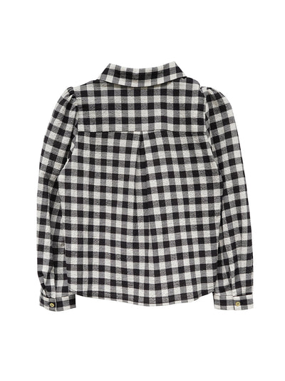 Unlogical Poem Black and White Gingham Cotton Shirt