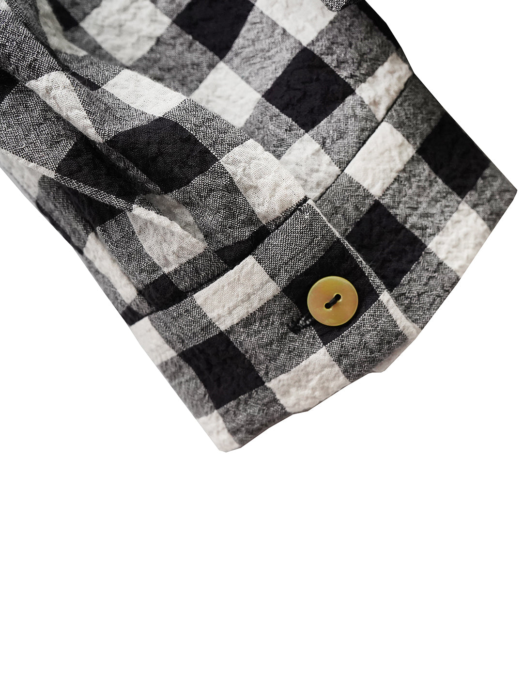 Unlogical Poem Black and White Gingham Cotton Shirt