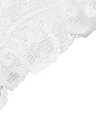 Unlogical Poem Vintage Style Poetry Embroidery Lace Ramie Dress Smock