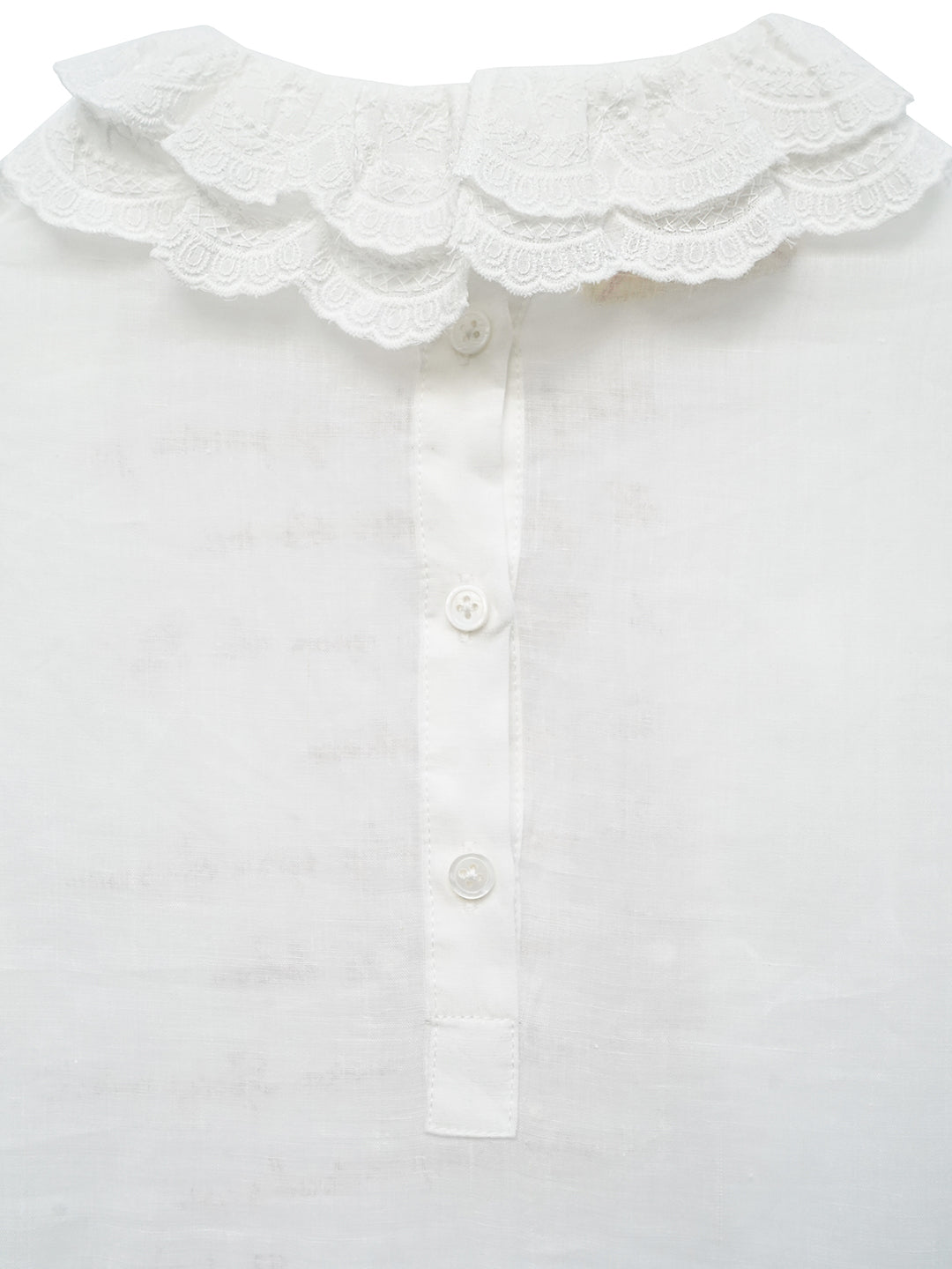 Unlogical Poem Vintage Style Poetry Embroidery Lace Ramie Dress Smock