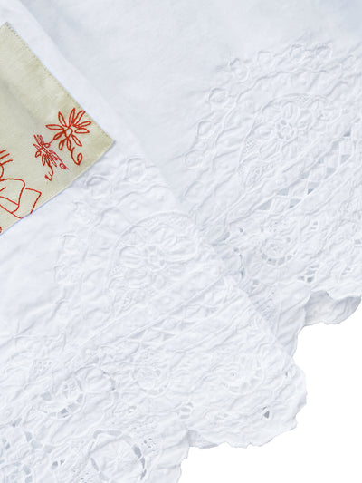 Unlogical Poem Poetry Embroidery Patchwork Cotton Dress