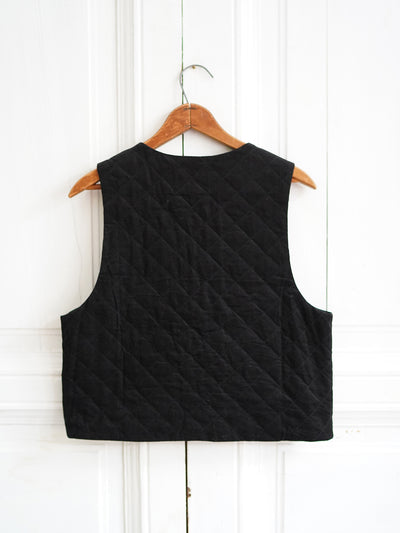 Unlogical Poem Doll Patchwork Embroidered Quilted Vest