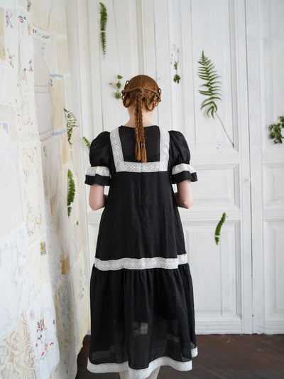 Unlogical Poem Bohemian style lace-insert long dress