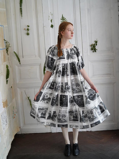 Unlogical Poem Asymmetrical Hem  Dress with Open Back and Bow