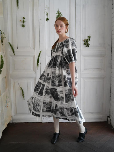 Unlogical Poem Asymmetrical Hem  Dress with Open Back and Bow