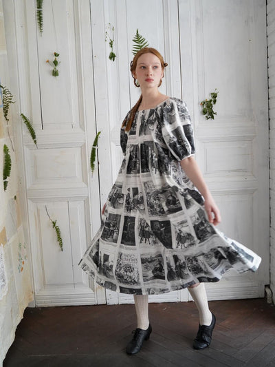 Unlogical Poem Asymmetrical Hem  Dress with Open Back and Bow