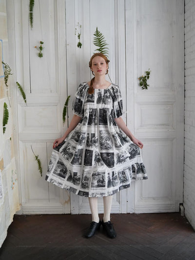 Unlogical Poem Asymmetrical Hem  Dress with Open Back and Bow