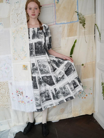 Unlogical Poem Asymmetrical Hem  Dress with Open Back and Bow