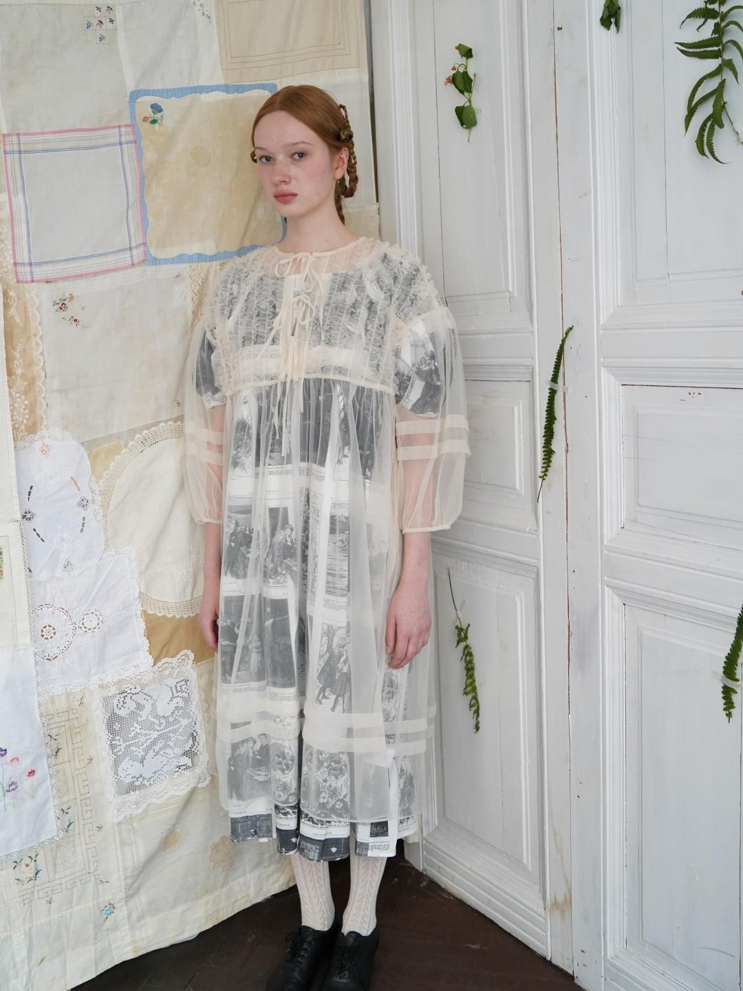 Unlogical Poem Versatile Mesh Layered Overlay Dress (Multi Color)