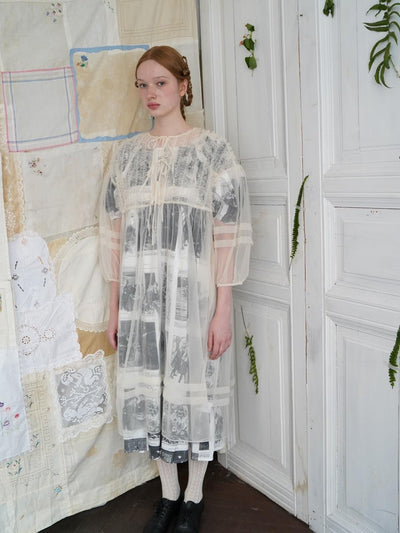 Unlogical Poem Versatile Mesh Layered Overlay Dress (Multi Color)