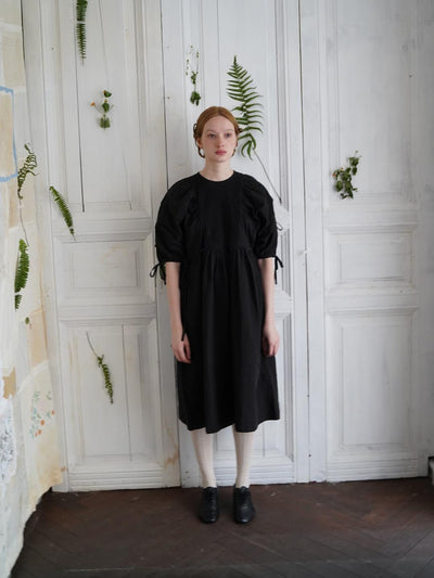 Unlogical Poem Vintage-Style Puff Sleeve Printed Dress