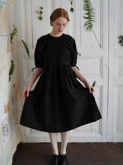 Unlogical Poem Vintage-Style Puff Sleeve Printed Dress
