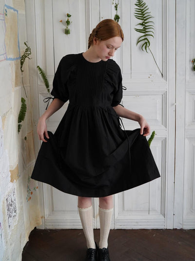 Unlogical Poem Vintage-Style Puff Sleeve Printed Dress