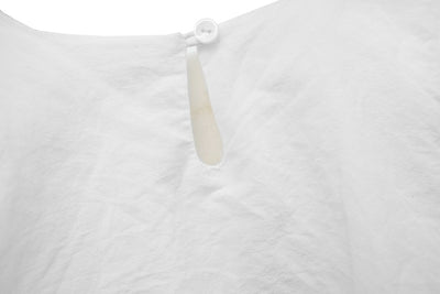 Unlogical Poem  Poetic Embroidered Ruffle Top with Batwing Sleeves