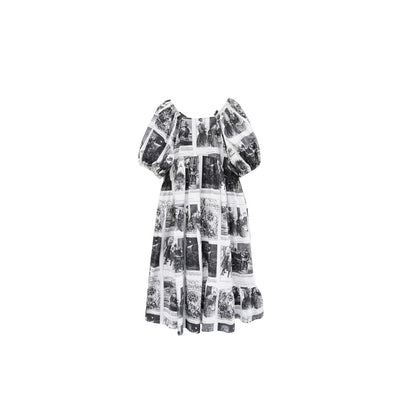 Unlogical Poem Asymmetrical Hem  Dress with Open Back and Bow