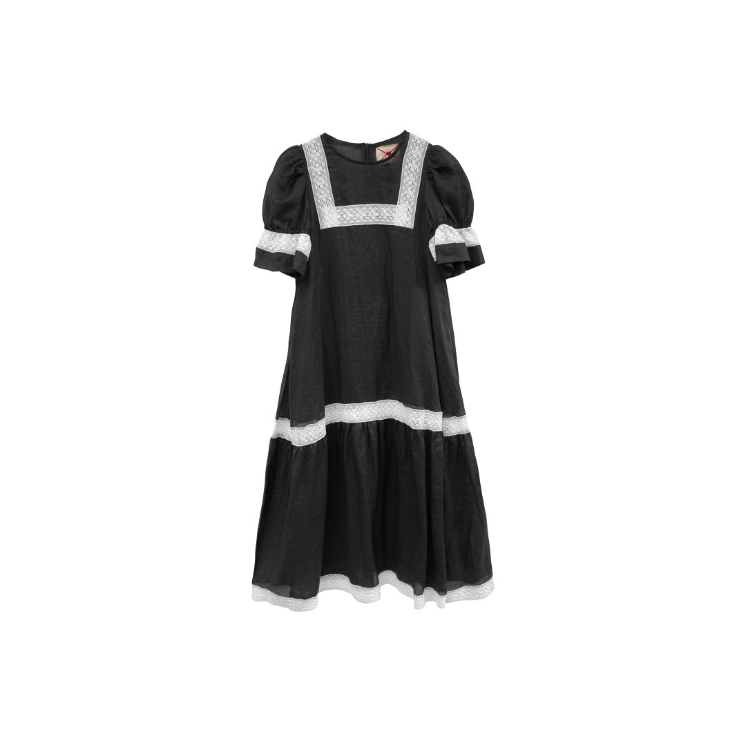 Unlogical Poem Bohemian style lace-insert long dress