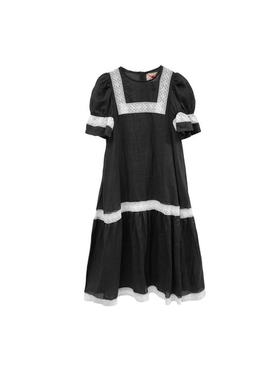 Unlogical Poem Bohemian style lace-insert long dress