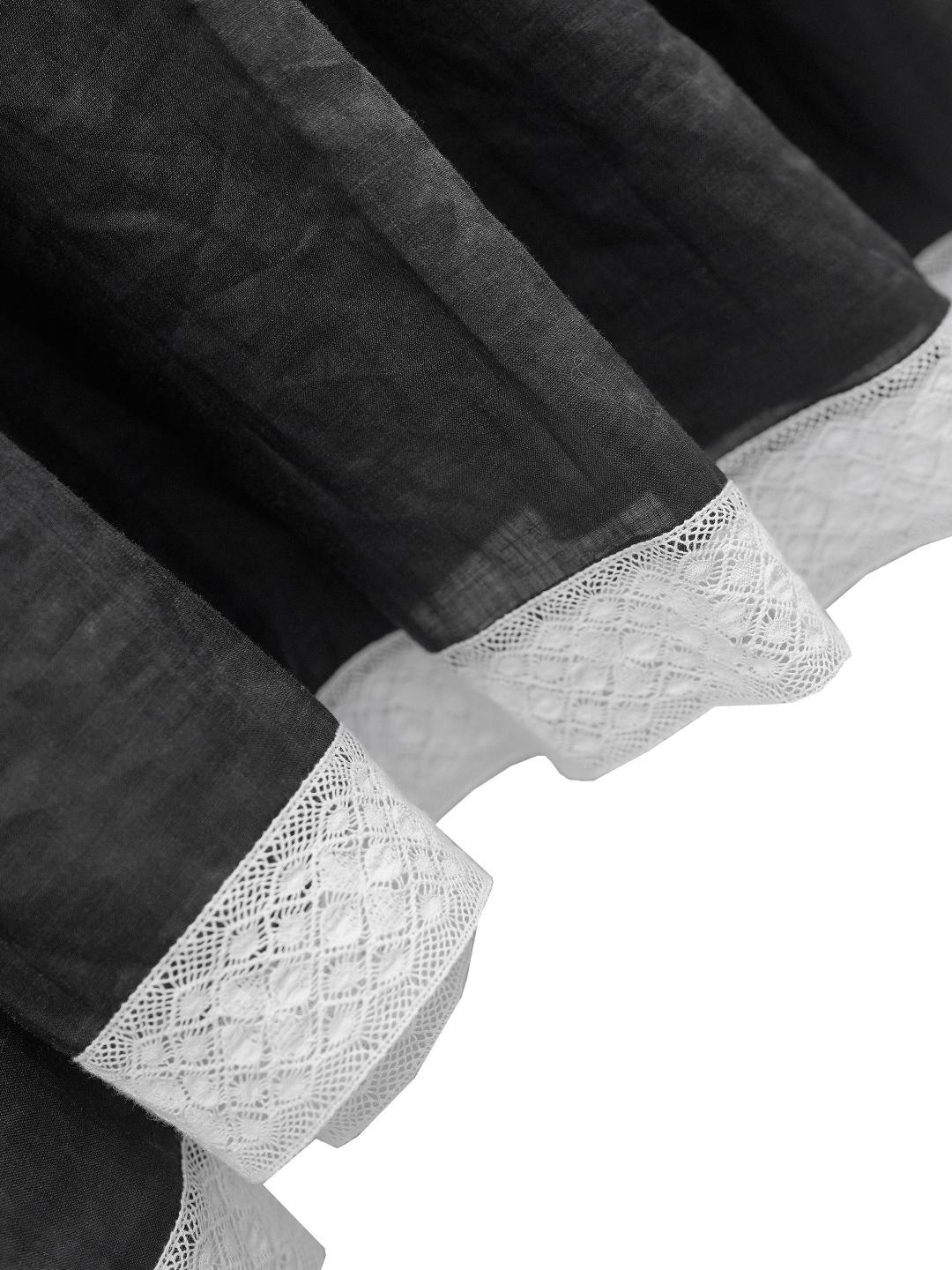 Unlogical Poem Bohemian style lace-insert long dress