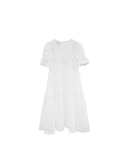 Unlogical Poem Bohemian style lace-insert long dress