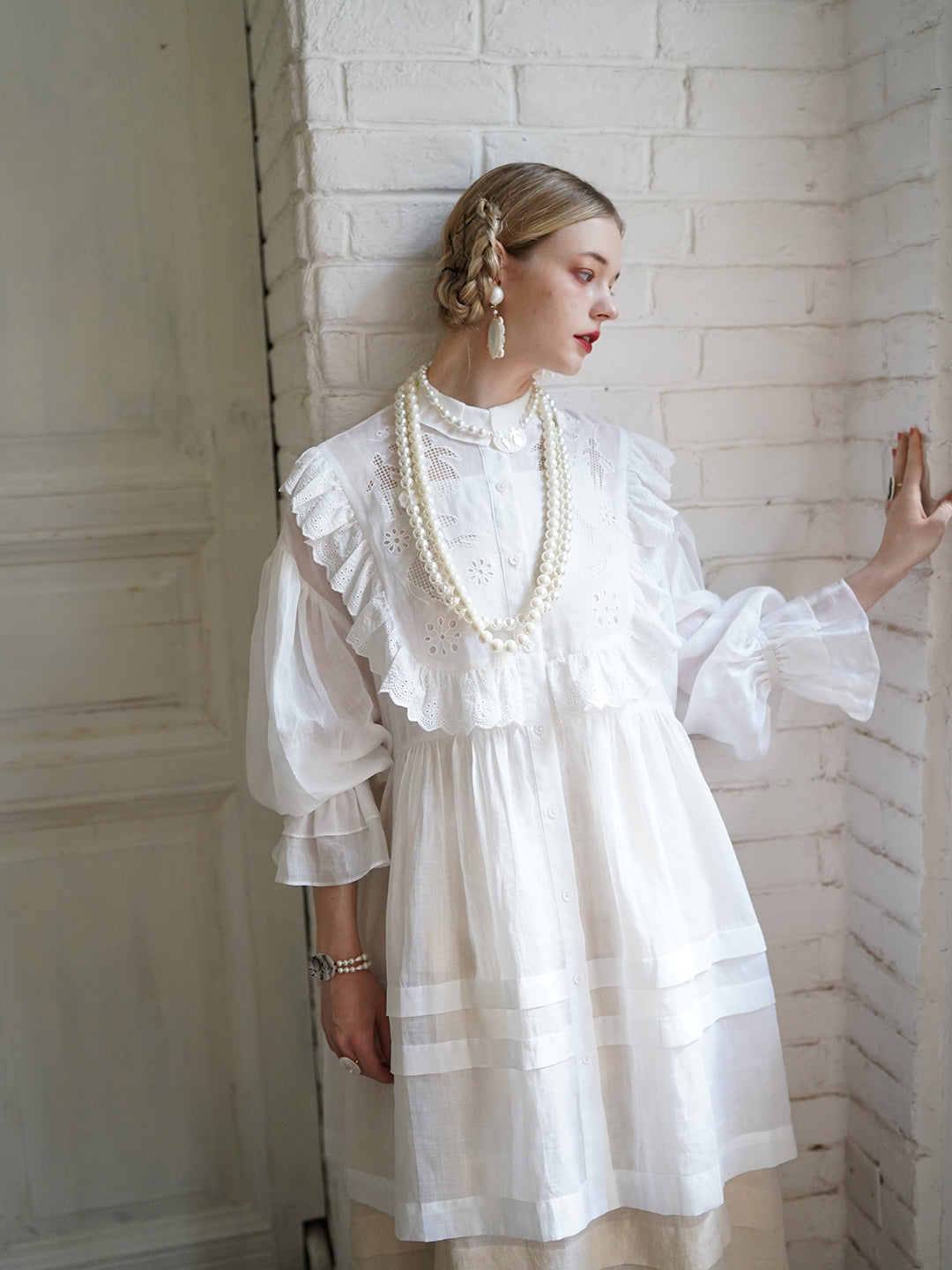 ramie shirt dress RAMIE SHIRT DRESS