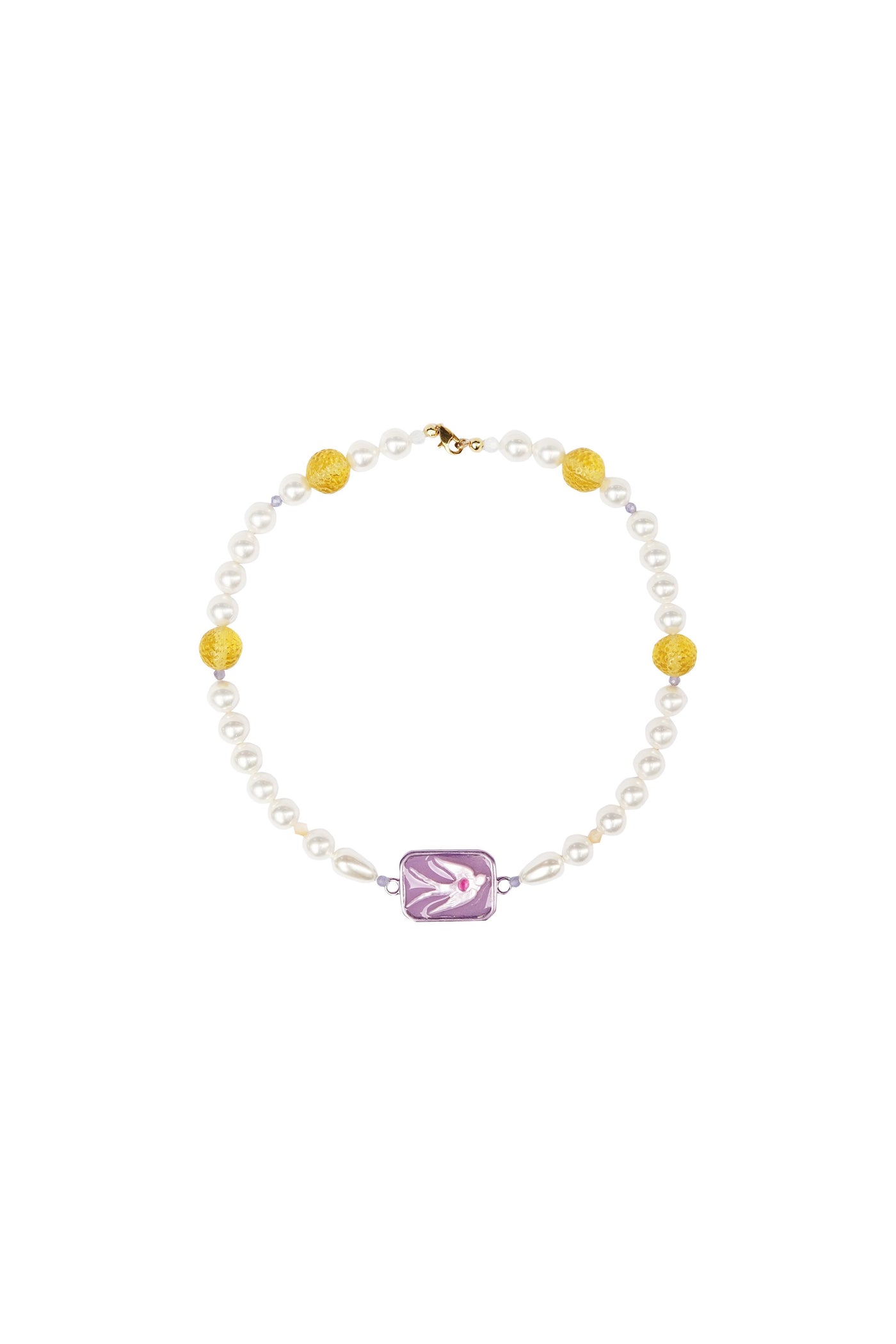 Unlogical Poem Vintage Style Contrasting Colors Natural Shell Necklace