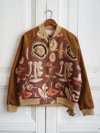 Unlogical Poem Patchwork Souvenir Jacket