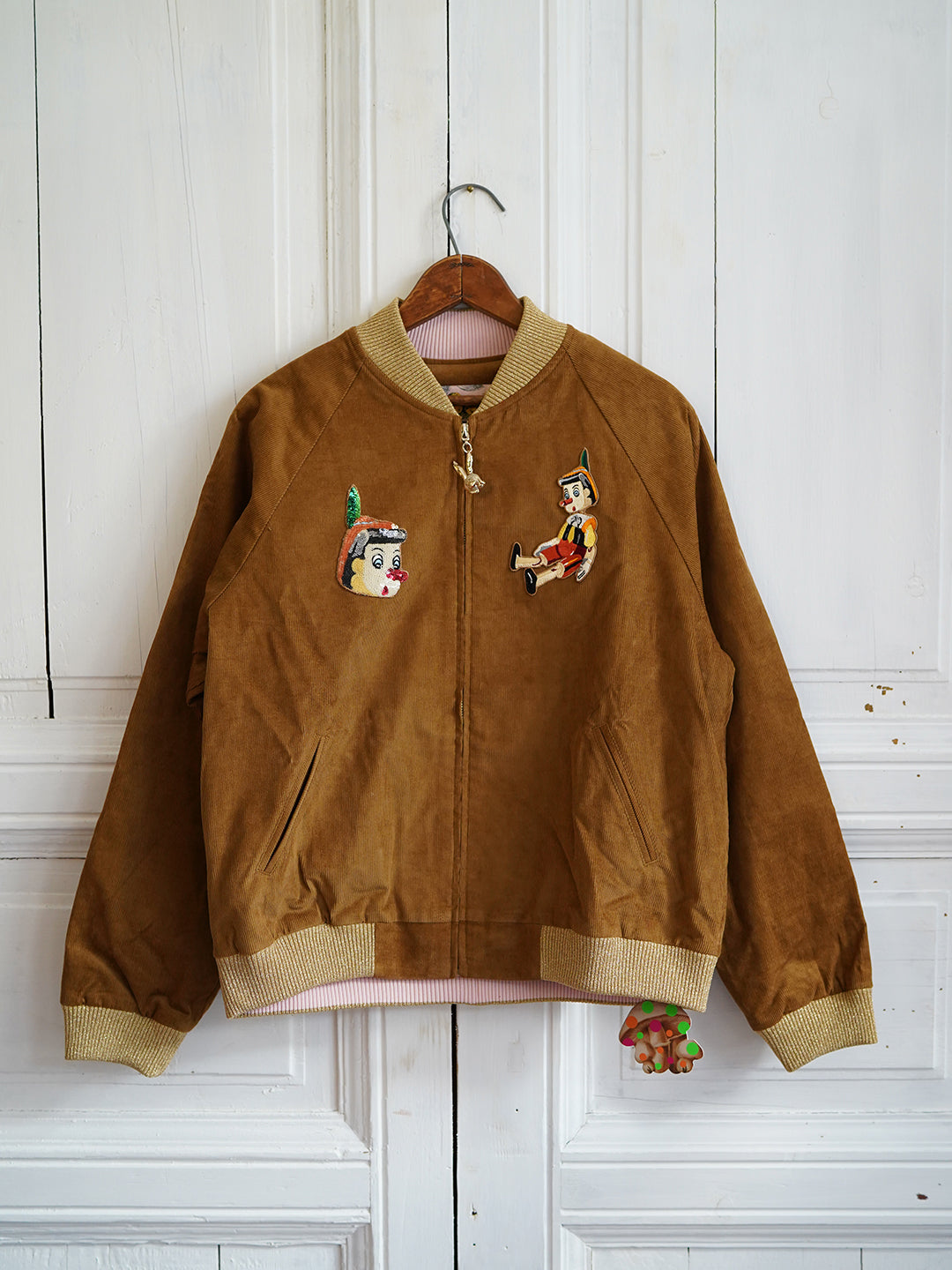 Unlogical Poem Patchwork Souvenir Jacket