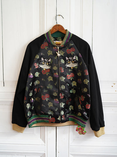 Unlogical Poem Patchwork Souvenir Jacket