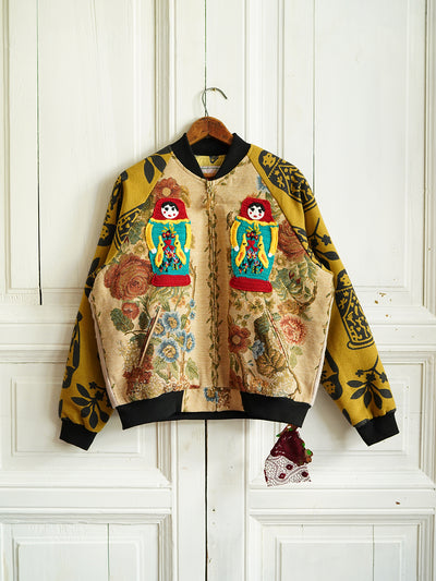 Unlogical Poem Patchwork Souvenir Jacket