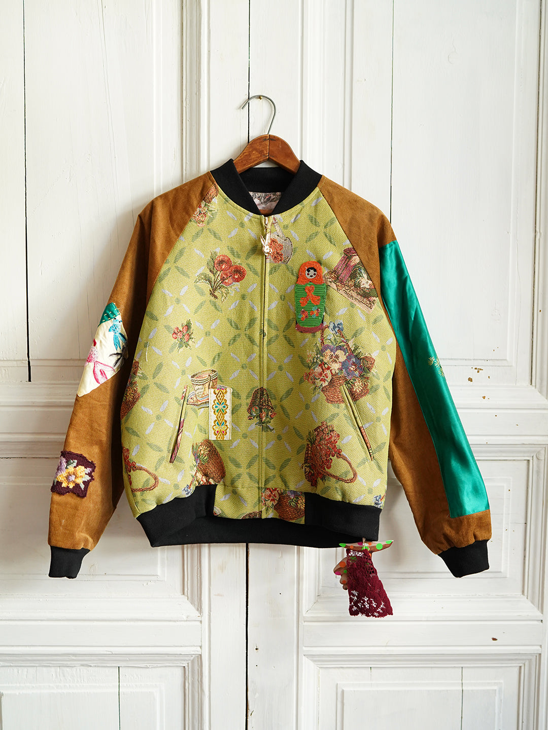 Unlogical Poem Patchwork Souvenir Jacket