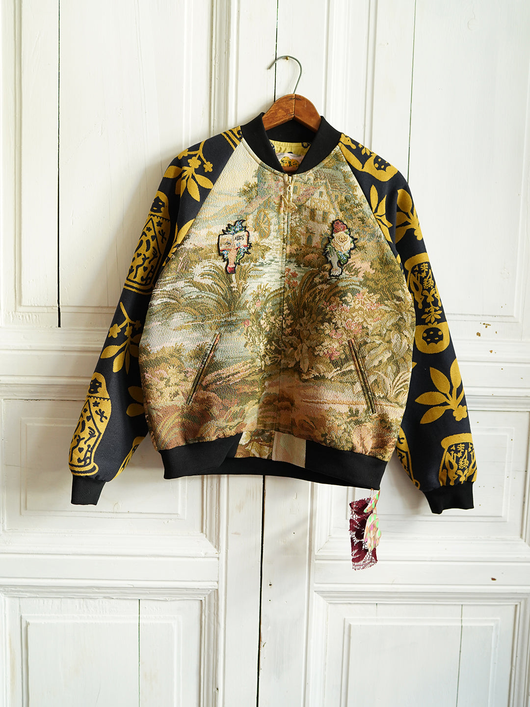 Unlogical Poem Patchwork Souvenir Jacket