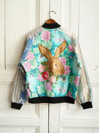 Unlogical Poem Patchwork Souvenir Jacket