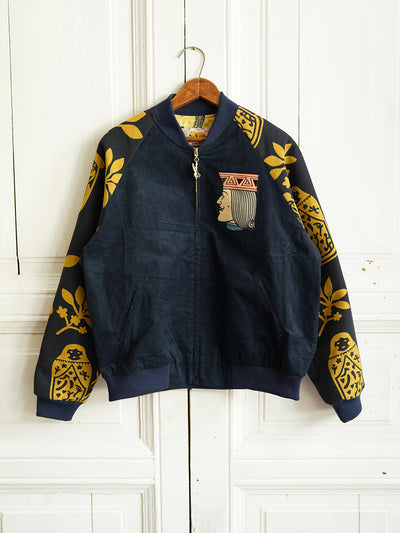 Unlogical Poem Patchwork Souvenir Jacket