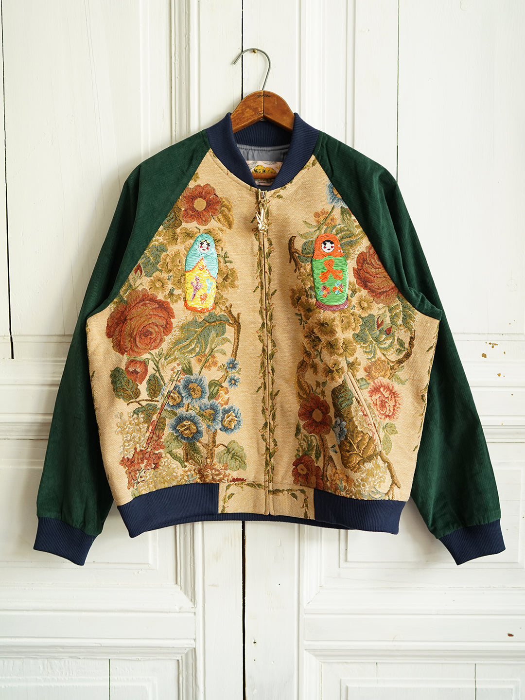 Unlogical Poem Patchwork Souvenir Jacket