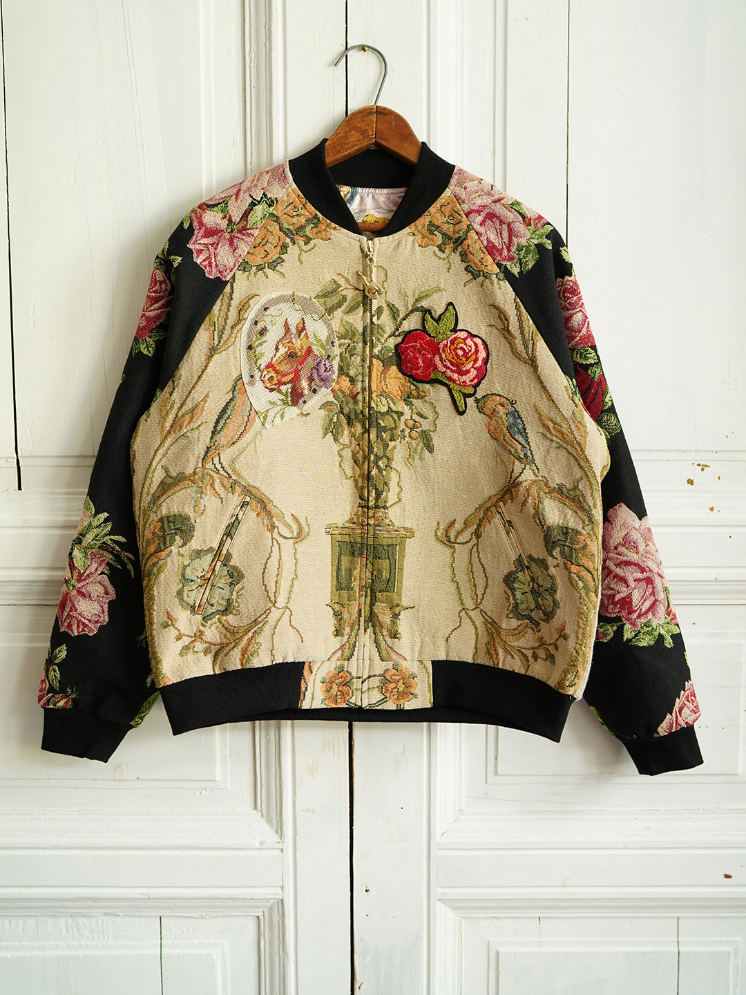 Unlogical Poem Patchwork Souvenir Jacket