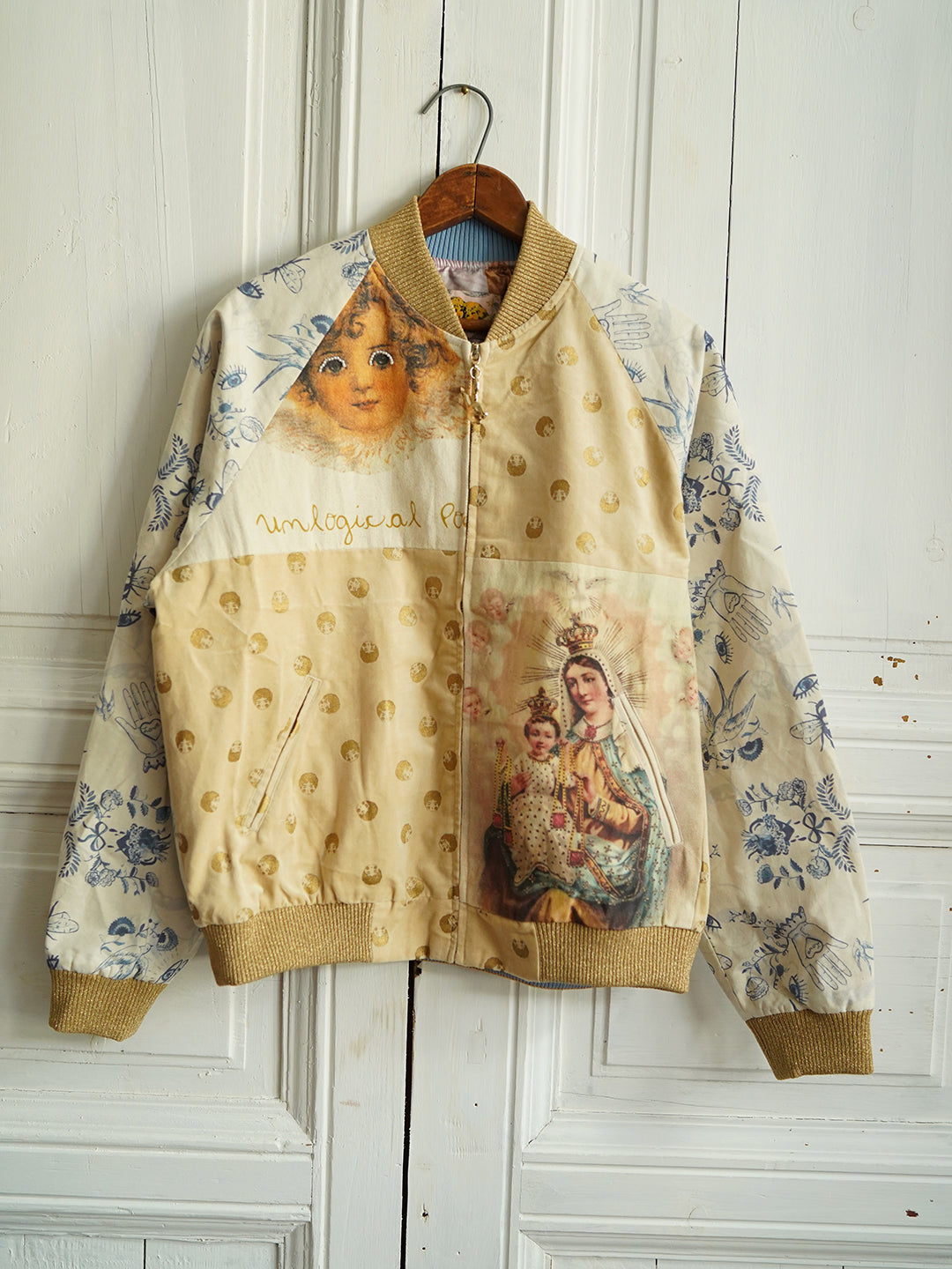 Unlogical Poem Patchwork Souvenir Jacket