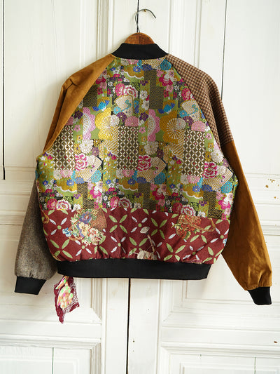 Unlogical Poem Classical Style Brocade Patchwork Souvenir Jacket