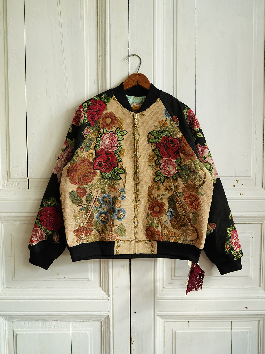 Unlogical Poem Patchwork Souvenir Jacket