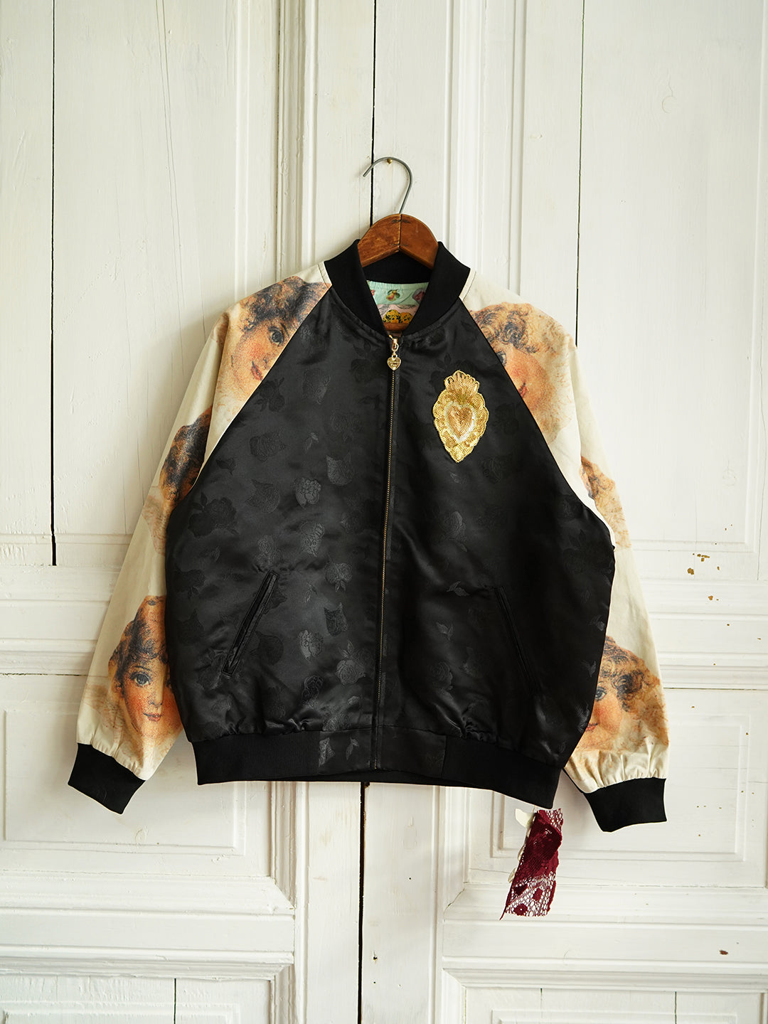 Unlogical Poem Patchwork Souvenir Jacket