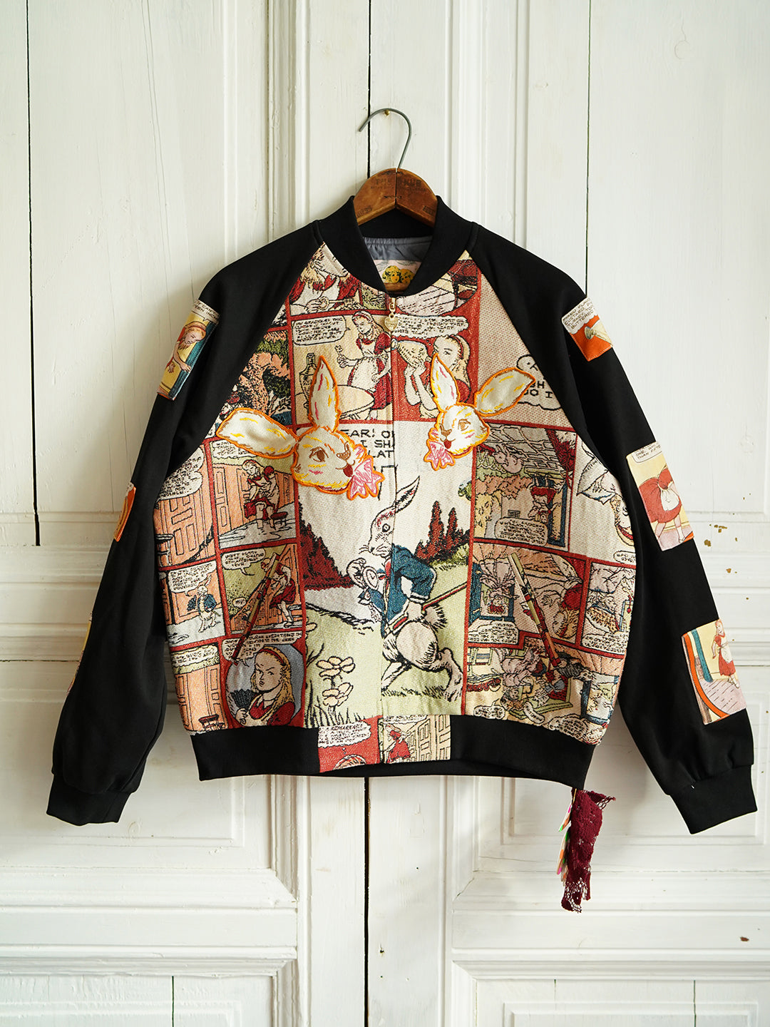 Unlogical Poem Patchwork Souvenir Jacket