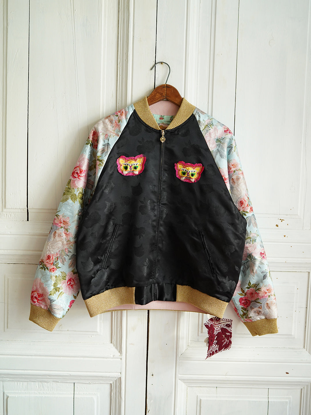 Unlogical Poem Patchwork Souvenir Jacket