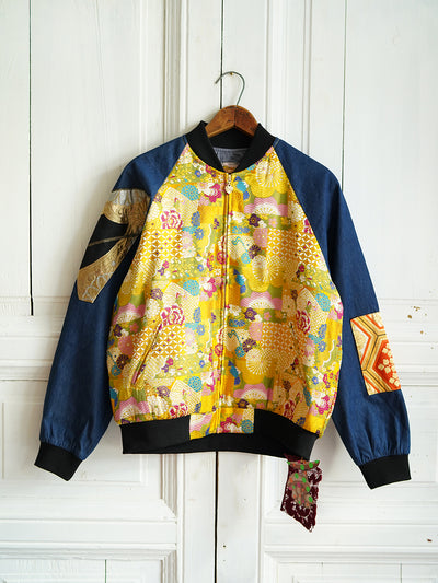 Unlogical Poem Patchwork Souvenir Jacket