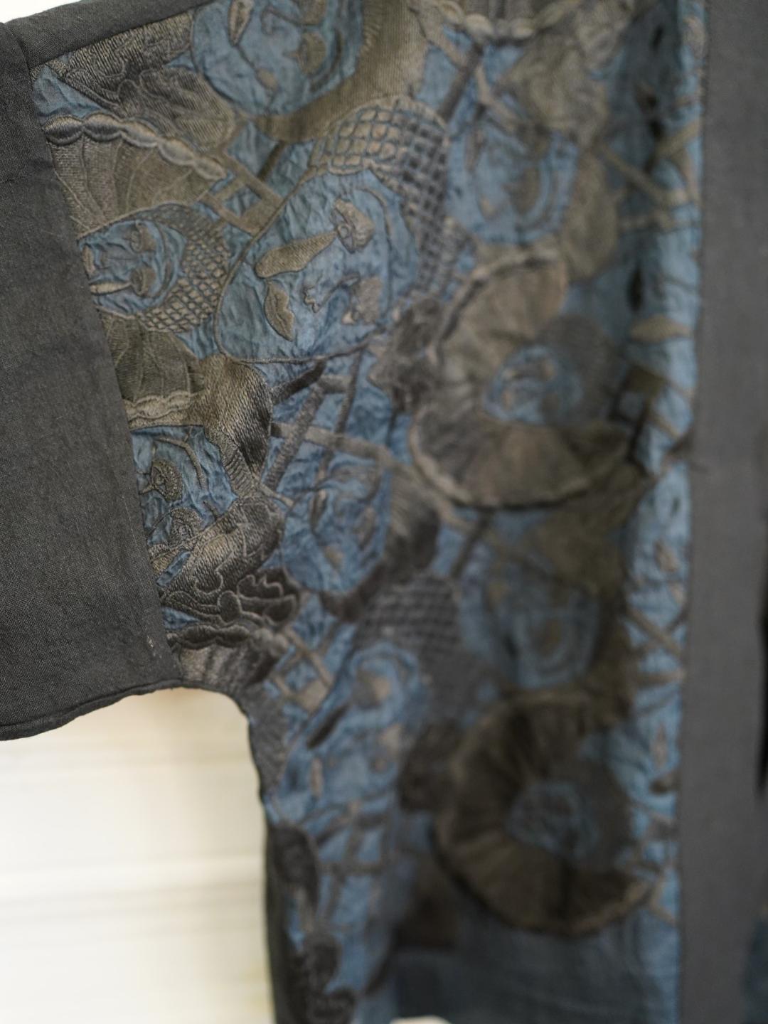 Unlogical Poem Silk Organza Pierrot Embroidery  Kimono